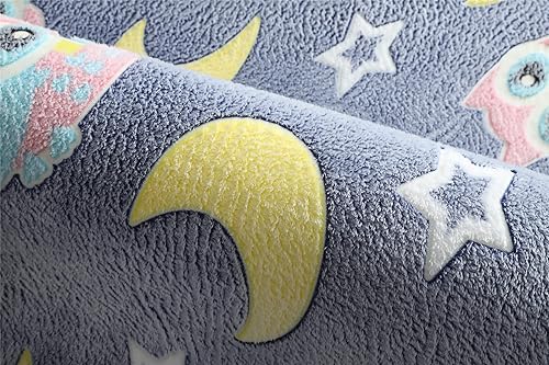 Miniatura 29 de Alfombra luminosa que brilla en la oscuridad para dormitorio, sala de estar, única, suave, lavable, moderna, alfombra de interior para dormitorio