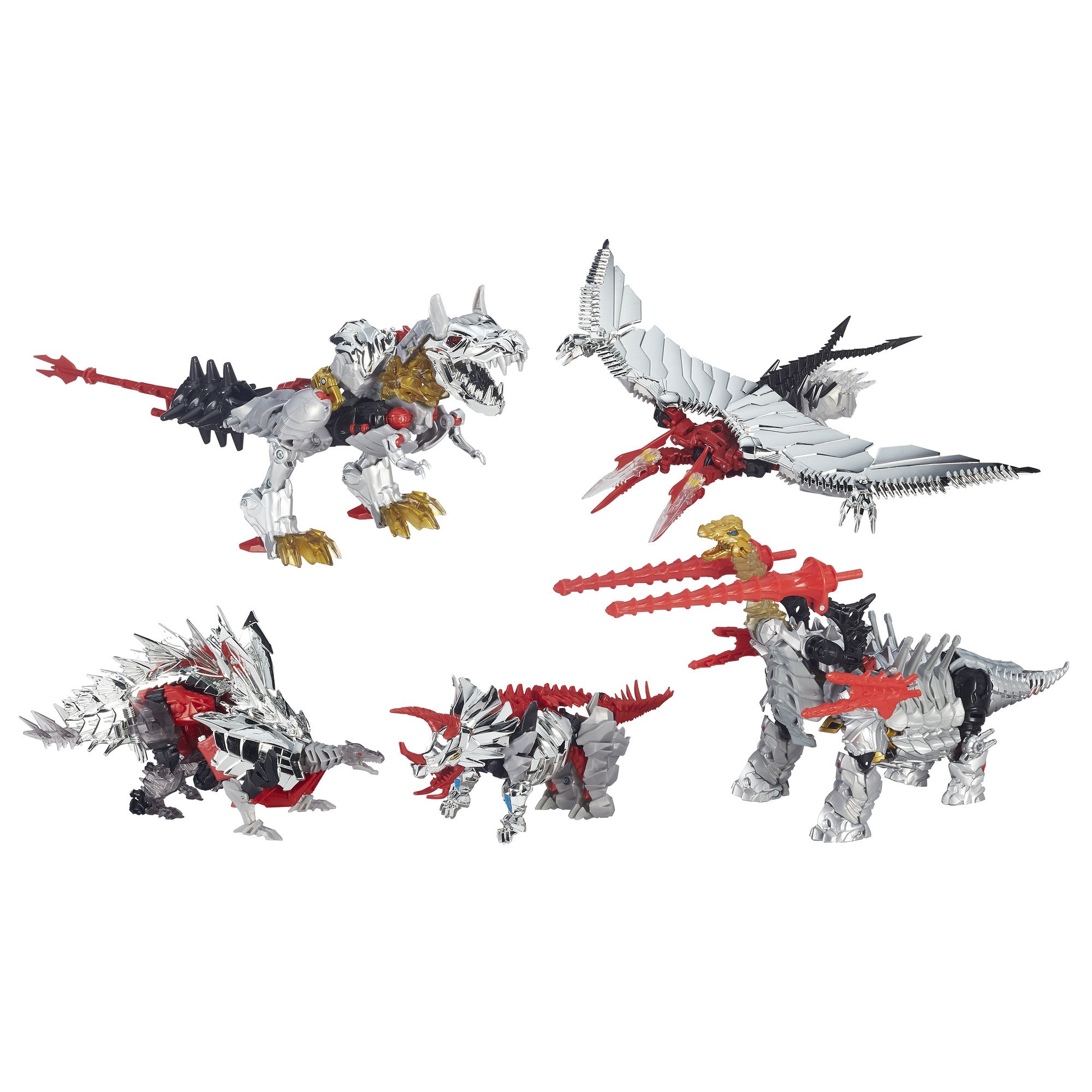 Transformers Platinum Edition Dinobots 5 Pack G1 Head Grimlock
