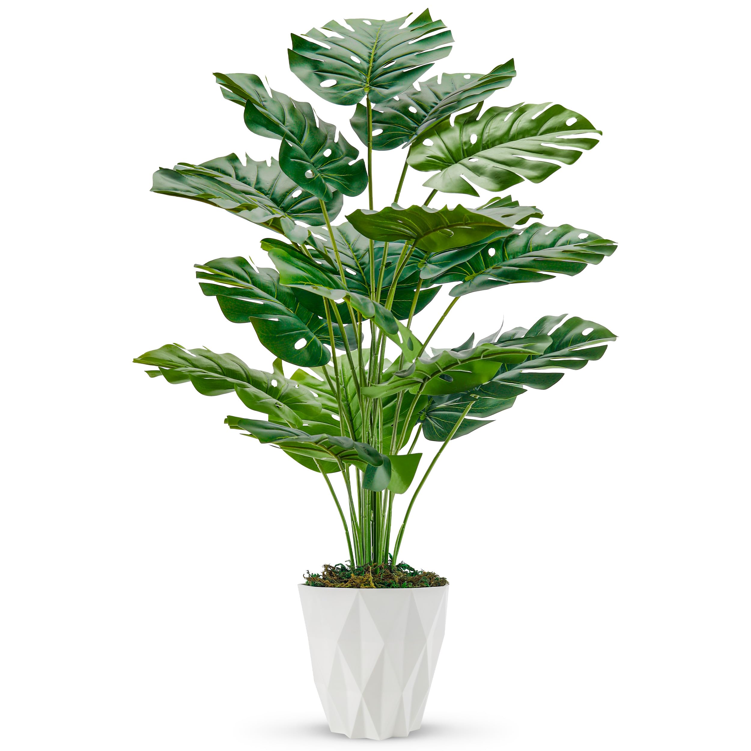 Der Rose Kunstpflanze Künstliche Pflanzen Wie Echt 71 cm Kunstpflanzen Groß Fake Plant für Wohnzimmer Badezimmer Schlafzimmer Zimmer Balkon Deko