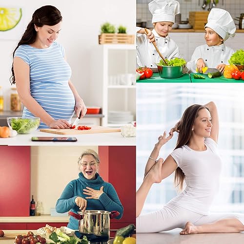 Miniatura 6 de EasyHome Báscula digital de cocina de alimentos, calculadora nutricional profesional, peso, calorías, grasa, colesterol, carbohidratos, función de