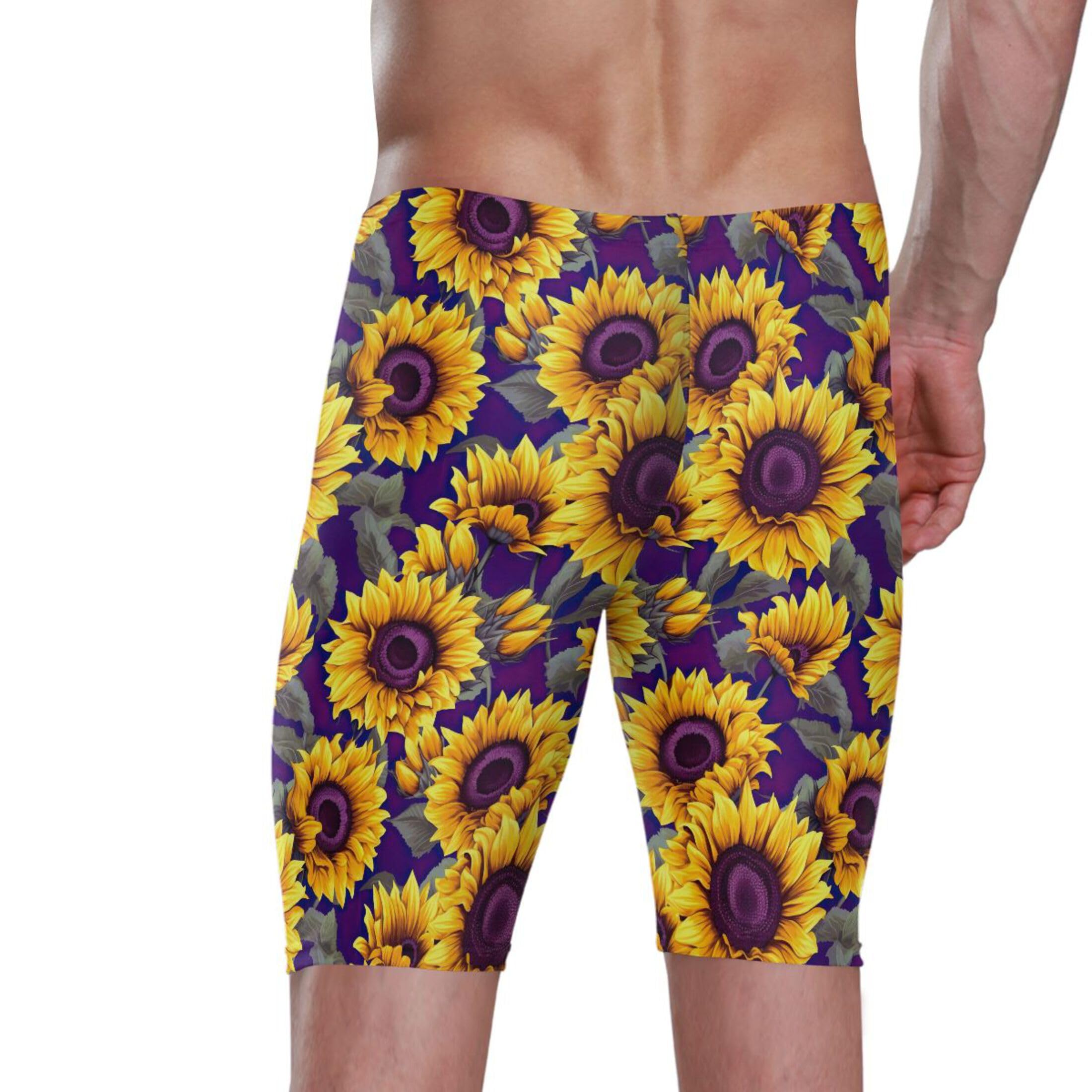 UMIRIKO Sunflower Flowers Swim Jammers for Men Athletic Durable S B0402467