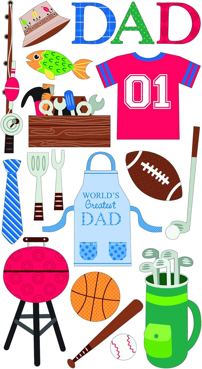 Sticko 476365 Sparkler Classic Stickers-Fathers Day