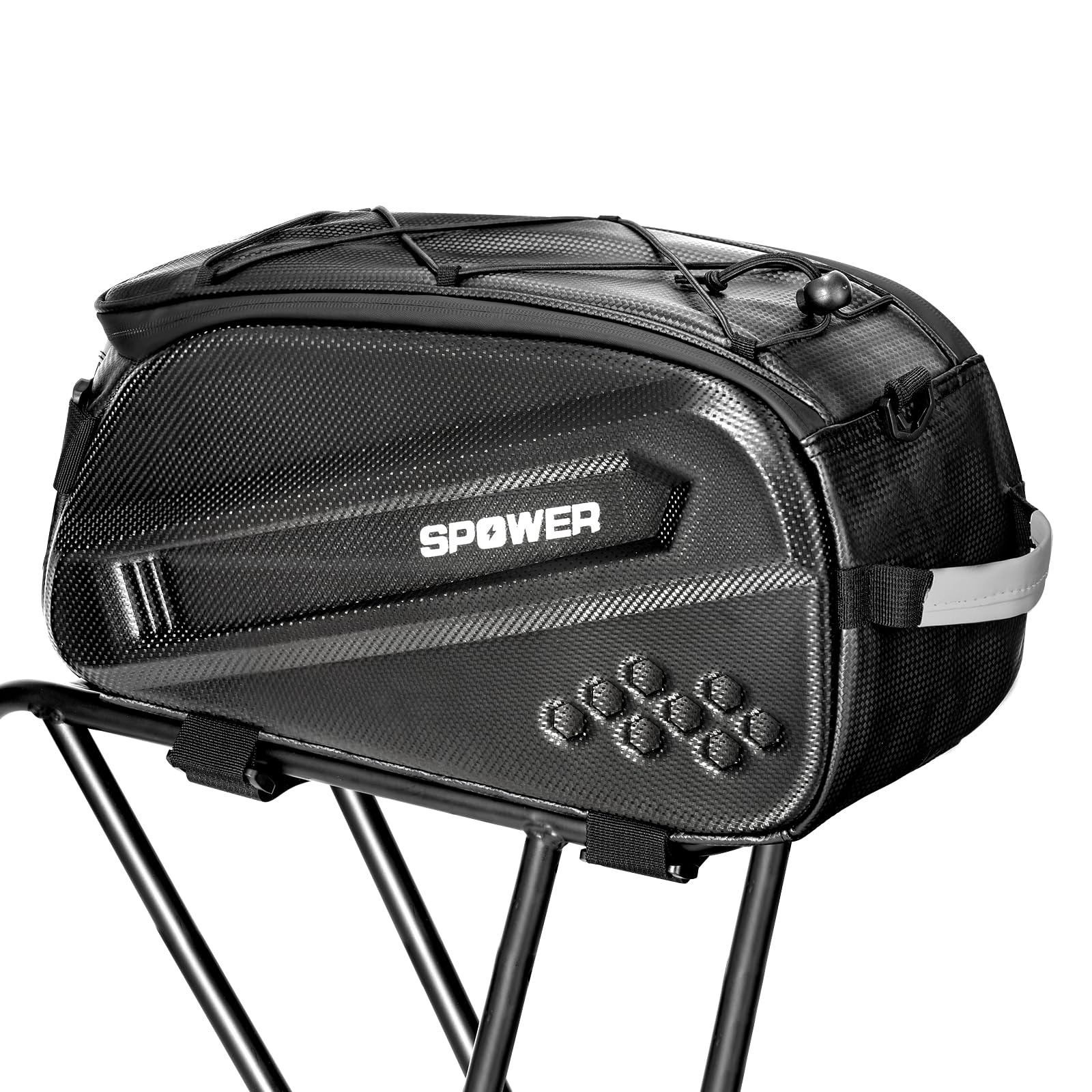 Amazon.co.jp: SPOWER 自転車 リアバッグ 大容量 キャリアバッグ 多