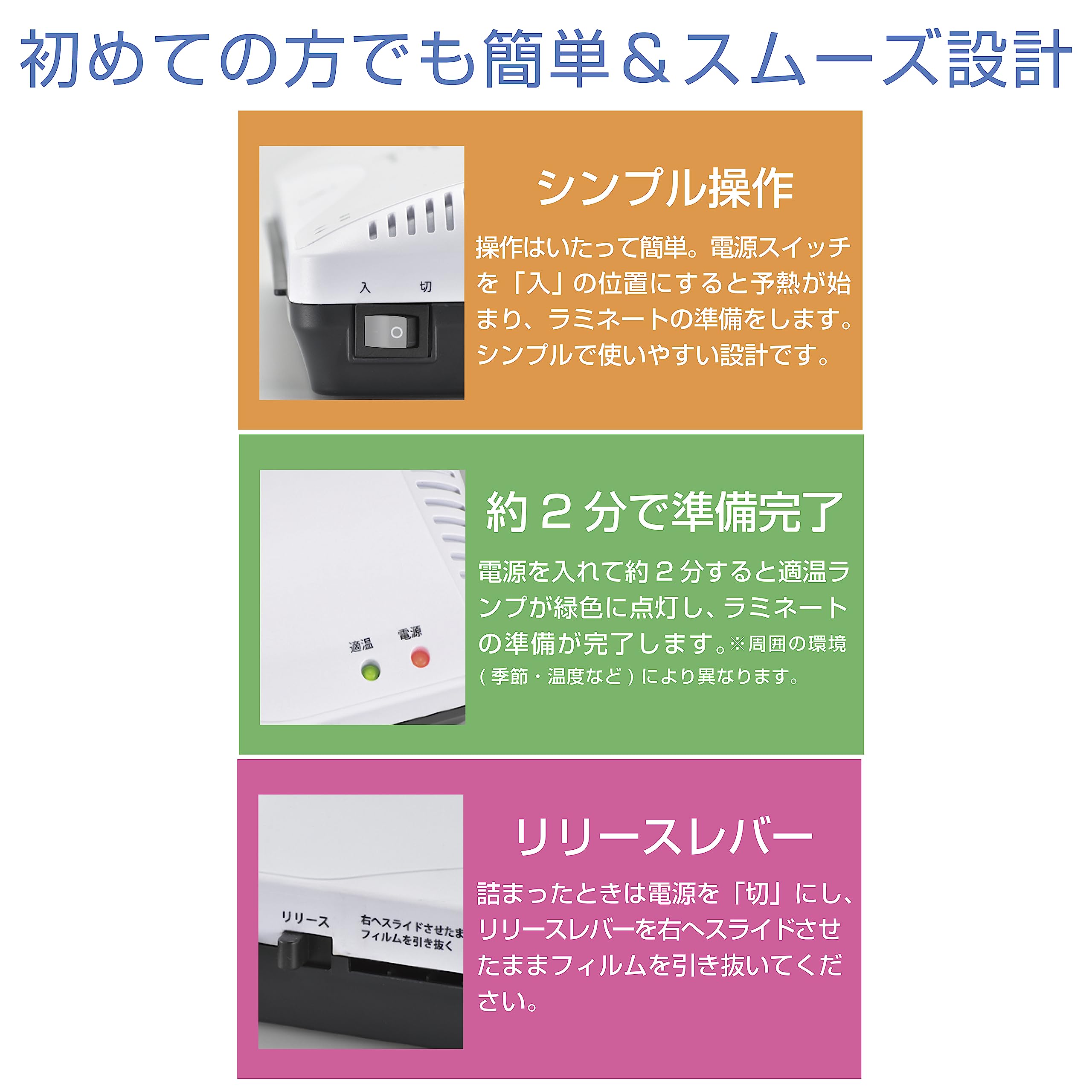 Amazon | OHM ラミネーター A4対応 100ミクロン専用 LAM-283