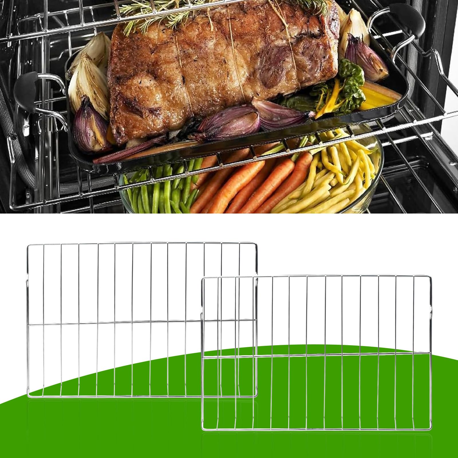MHL63411403 - Rejilla para horno (24.8 x 16.2 pulgadas, 2 unidades)