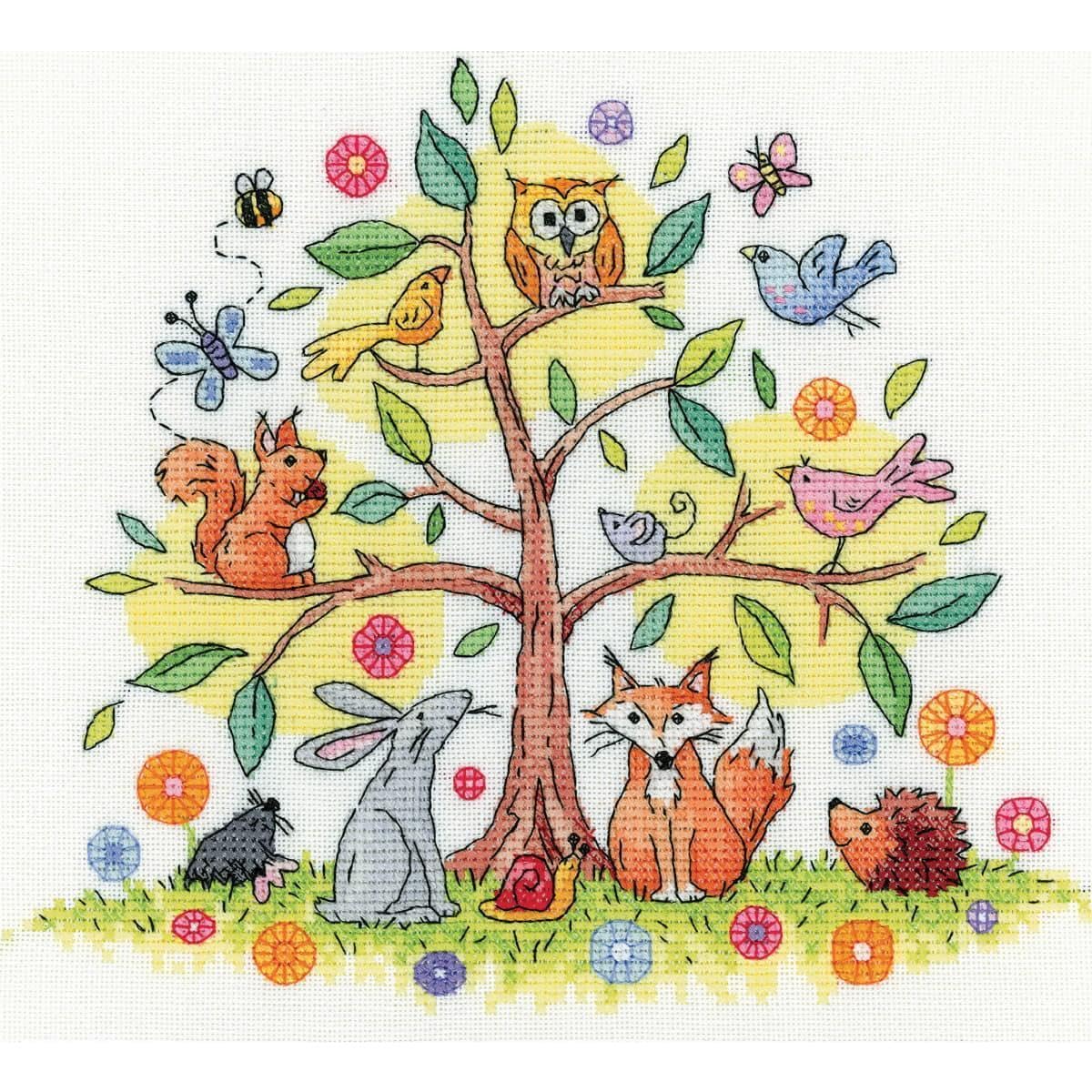 Heritage Crafts Tree of Life Counted Cross Stitch Kit