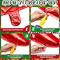 Vista 3 de 6 globos inflables de chile para cocinar, decoraciones inflables de chile, globos en forma de chile para fiesta mexicana