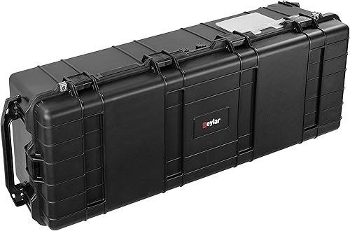 Miniatura 4 de Eylar XXL - Engranaje de rodillos de transporte pesado de 44 pulgadas de profundidad, cámara, herramientas, equipo rígido impermeable con espuma