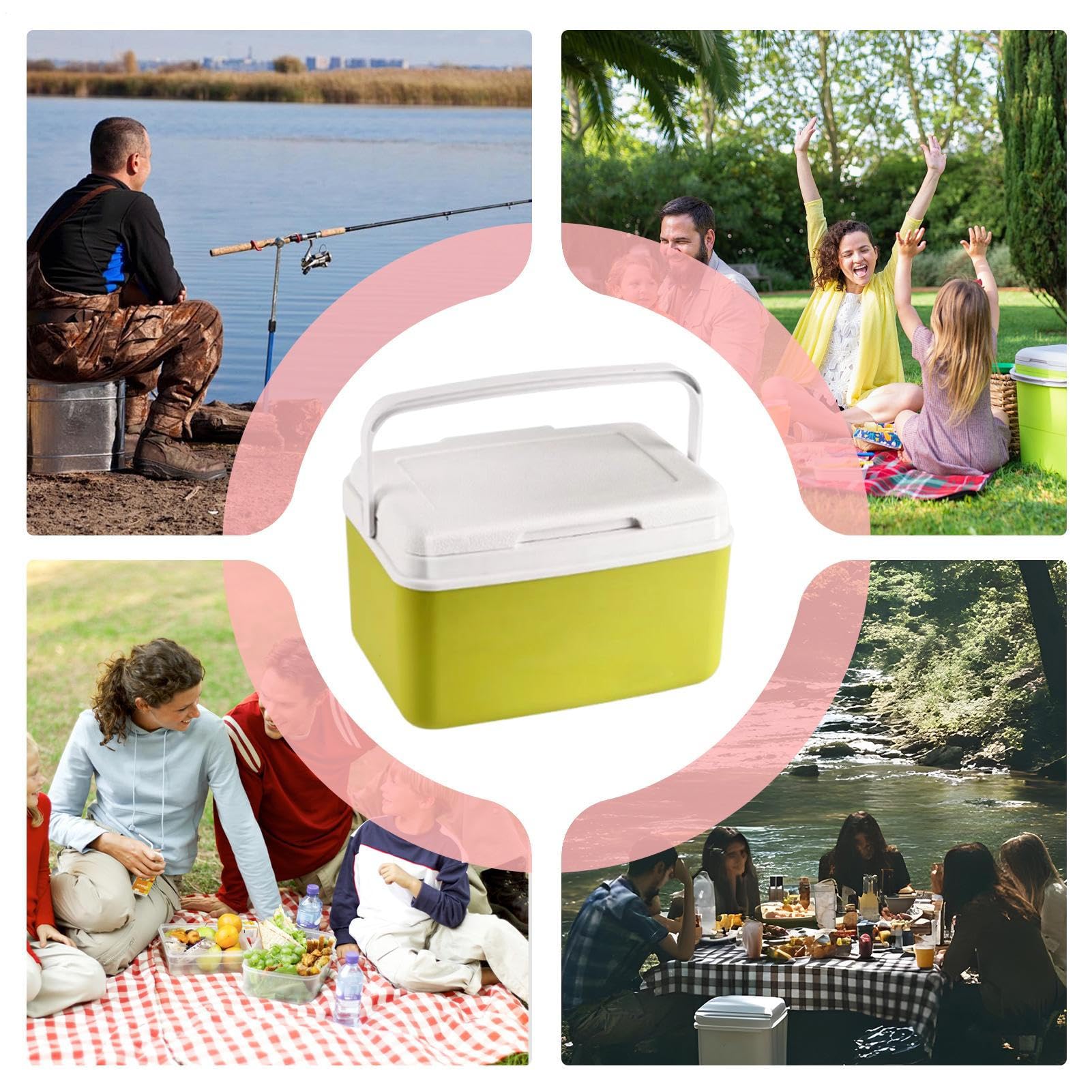 Borsa Termica Portatile Capacità 15L Antigoccia Isolato Portatile | Frigo Personale da Viaggio con Maniglia per Campeggio All'Aperto Barbecue Spiaggia Picnic Pesca Barca Spesa Cibo Bevande