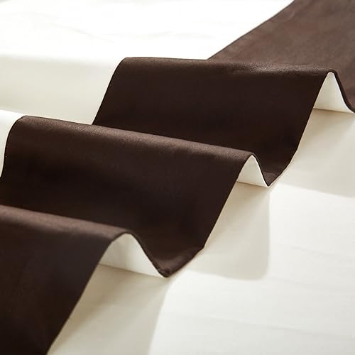 Miniatura 7 de Bicolore Collection - Juego de fundas de edredón de 3 piezas, no incluye relleno, clásico, europeo, 100% algodón egipcio, satén, lujo de 400 hilos,