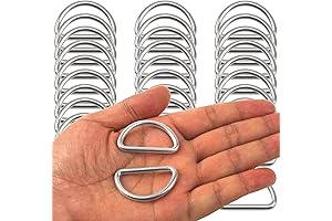 1-1/4 Inch D-Rings: 30 Pieces of Welded Stainless Steel for DIY Projects