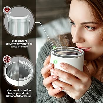 Vinglacé Stemless Wine Glass | Stainless Steel Outside