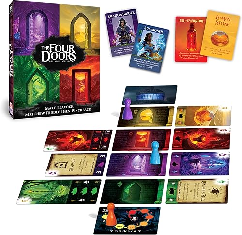 Miniatura 2 de Happy Camper - The Four Doors Emocionante juego cooperativo de Matt Leacock Ideal para viajes y juego en solitario