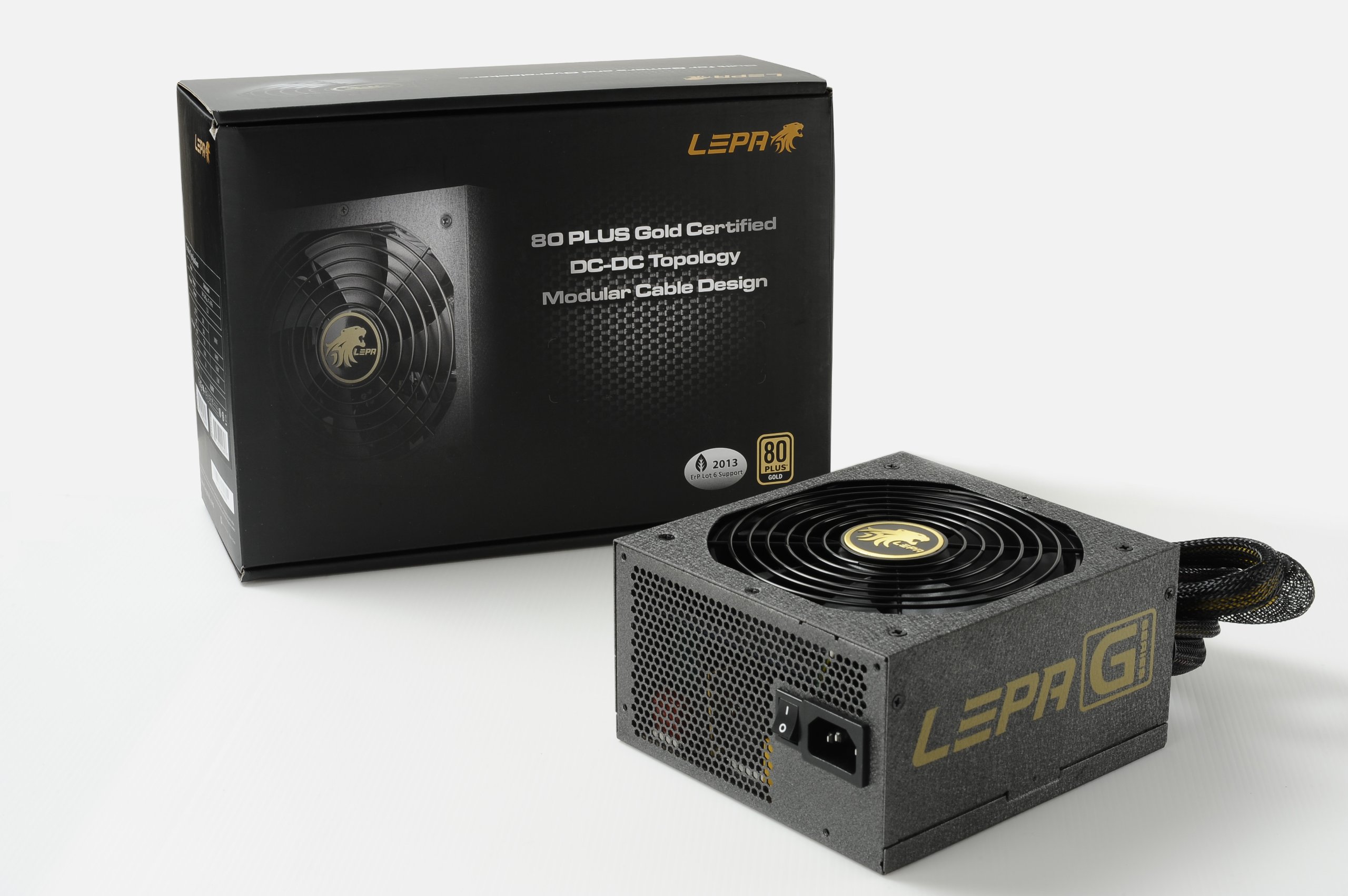 Lepa G750-MAS 750W 80plus Gold Certified ATX 12V Modular Single Rail 62A Power Supply
