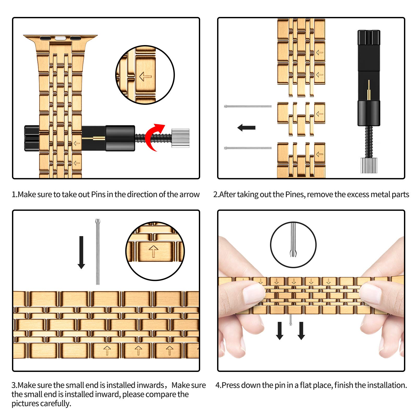 MioHHR Compatible with Apple Watch Strap 38mm 40mm 41mm - Image 4