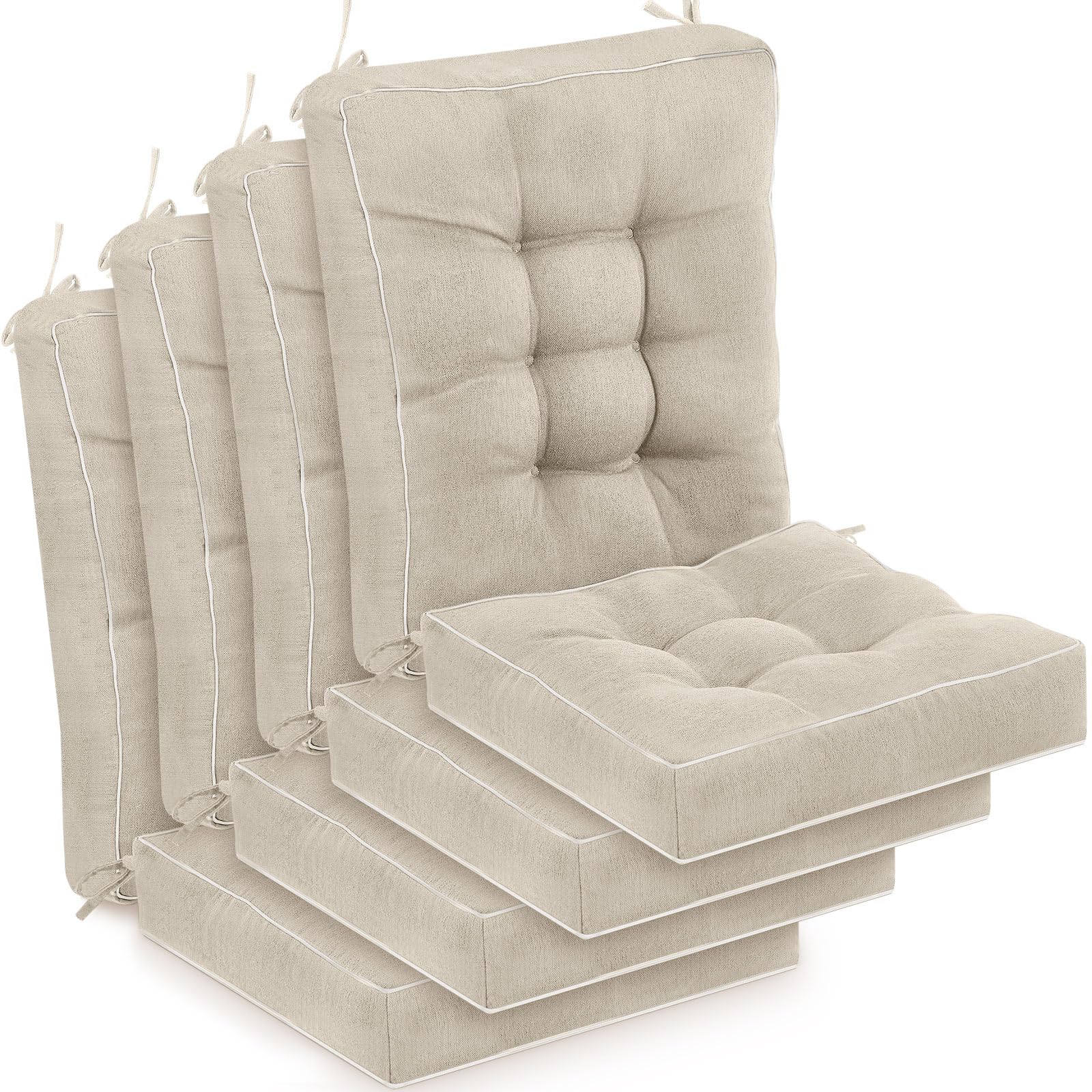 Outdoor Patio Cushions - Black Rocking Chair Pads -9 Outdoor Patio Cushions - Black Rocking Chair Pads -9
