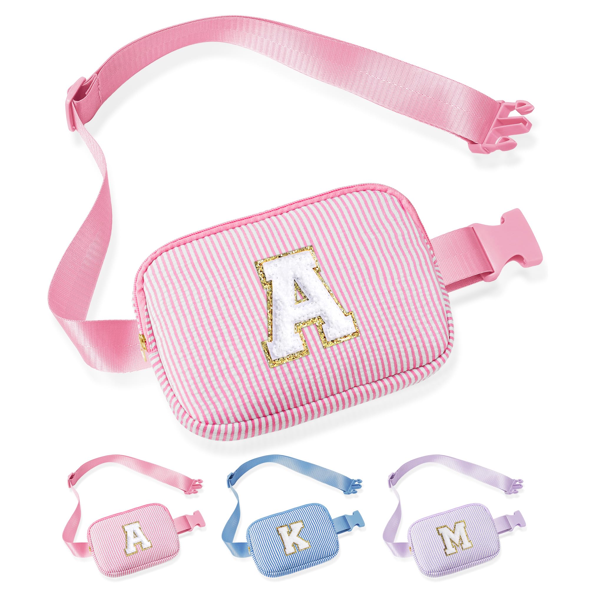 YOOLIFE Initial Crossbody Bag Belt Bag | Fanny Pack Birthday Gifts for Daughter Sister Friends | Gifts for Girls | Personalized Gift for Women | Belt