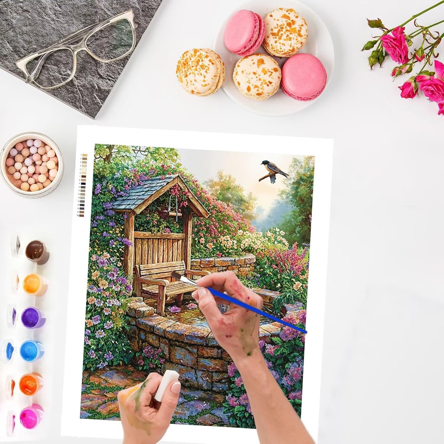 Casetta del giardino Dipingere con i Numeri per Adulti, 70x90cm a-996