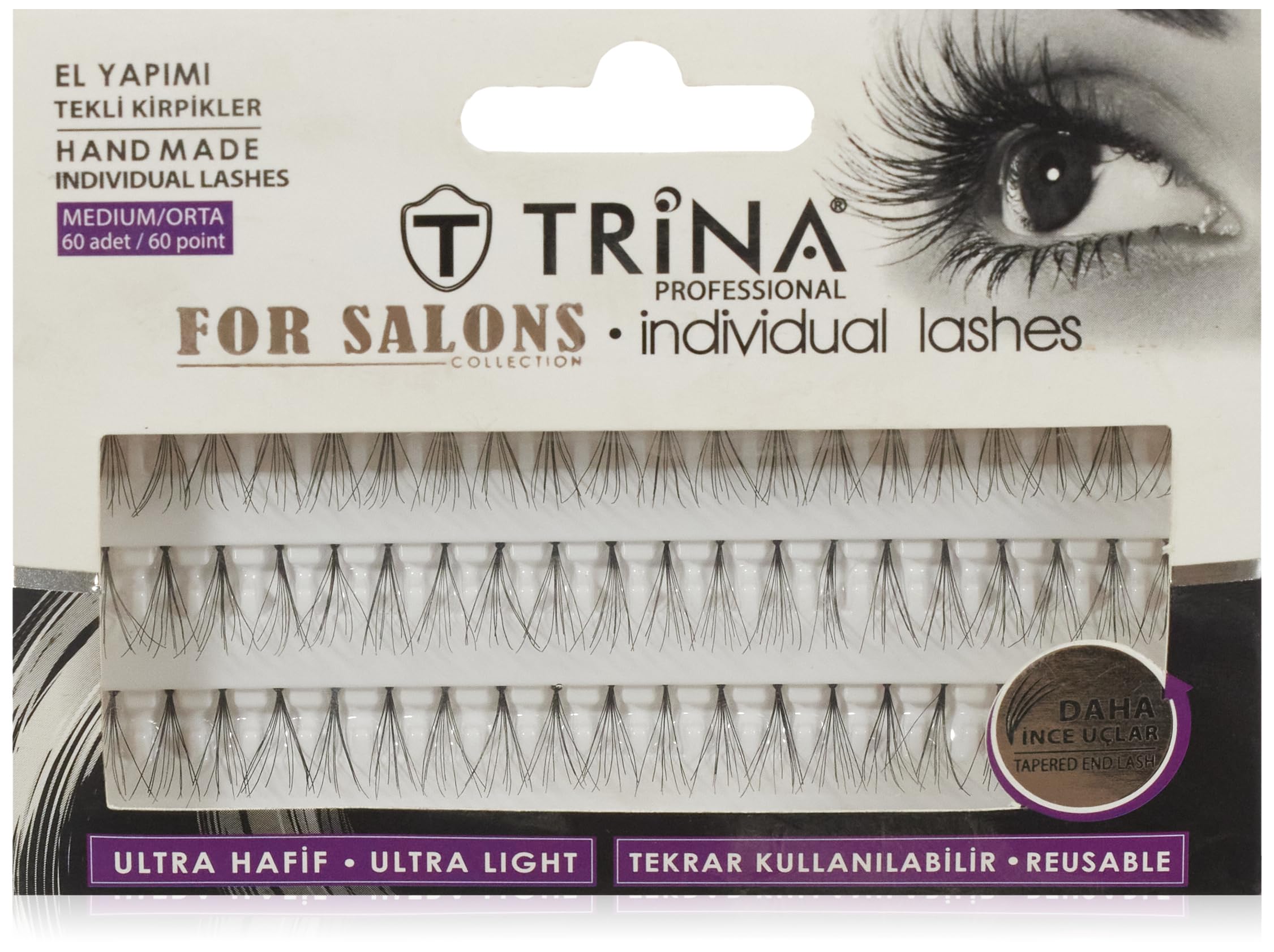 Trina Tekli, Normal- Orta Takma Kirpik (60 Adet)