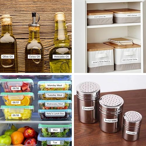 Miniatura 5 de SUPVAN Máquina etiquetadora Bluetooth E10 con 3 cintas, etiqueta impermeable continua, aplicación versátil con 35 fuentes e iconos de 1 k+,