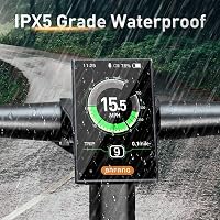 BAFANG 3.5" LCD Kijelző DPC18 - Elektromos Kerékpár Fedélzeti Számítógép BBS Motorokhoz - 9 Rásegítési Szint, IPX5 Vízálló, Automata Háttérv 5
