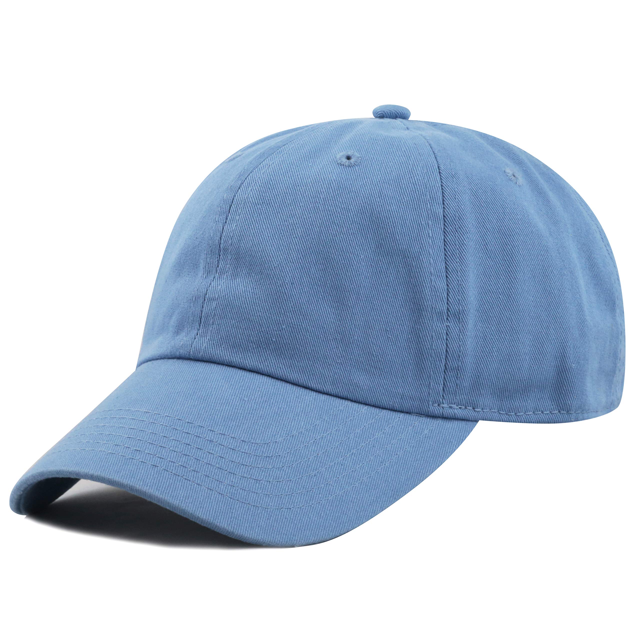 The Hat DepotWashed Denim Low Profile One Size Cap (Sky Blue)