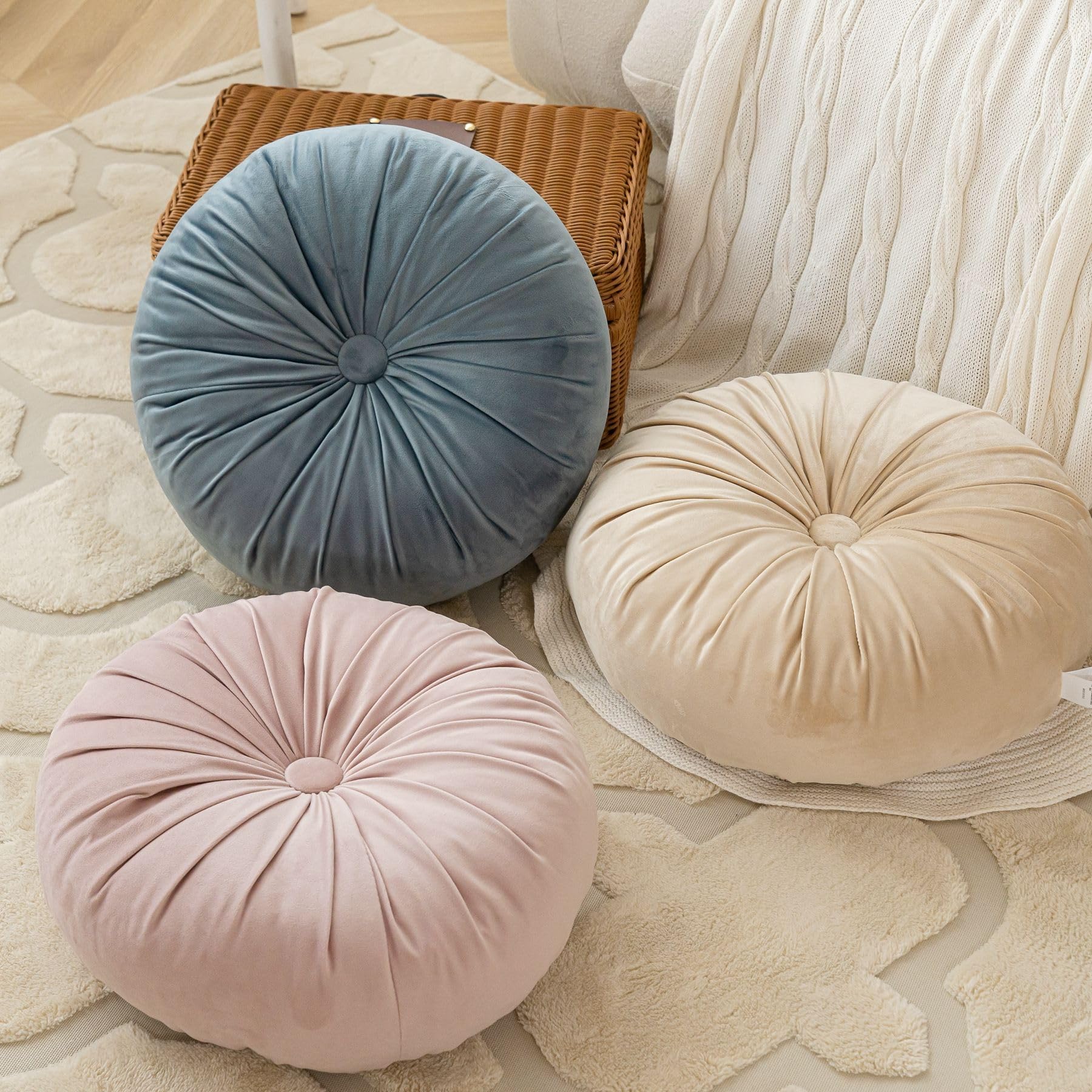 Cuscino rotondo a forma di zucca, 40 cm, decorativo, per soggiorno, divano, letto, sedia e auto, decorazione per la casa (arancione)