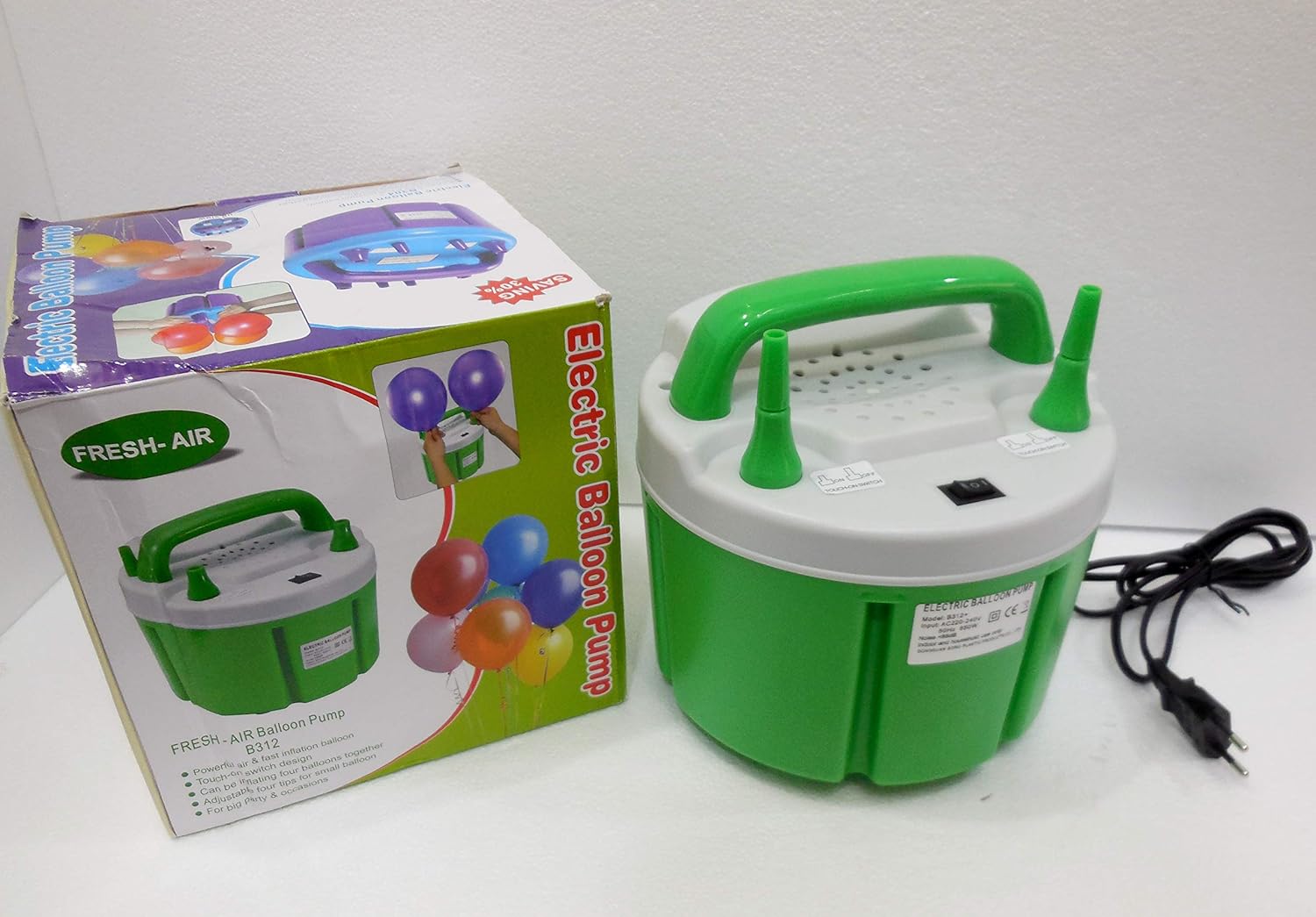 ANMSALES B304/312+ Electric Balloon Inflator with Timer Portable Two