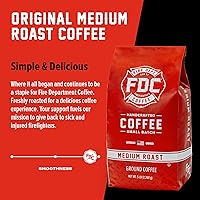 Vista 53 de Fire Department Coffee - Café de vainilla bourbon - Devuelve a los bomberos - Grano entero con infusión de vainilla y bourbon - Sin alcohol