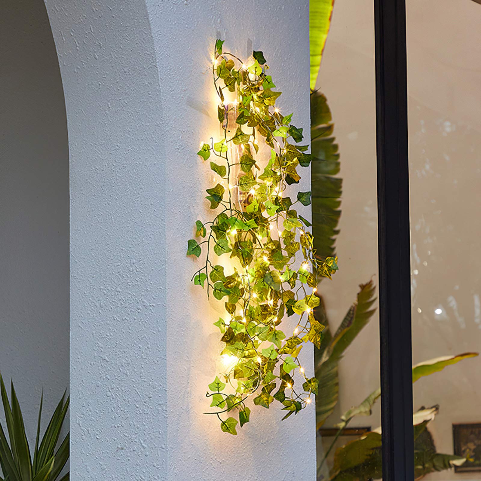 Catena Luminosa Esterno Solare, 7M 50 LEDs Luci Impermeabile 8 Modalità, Catena Luminosa Stringa per Terrazze, Patio, Recinzione, Festa