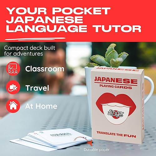 Miniatura 3 de Lingo Naipes japoneses  Tarjetas de viaje  Aprende vocabulario japonés de una manera divertida y fácil  52 traducciones esenciales