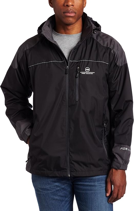 Free Country Men's Multi Ripstop Jacket, Black at Amazon Men’s Clothing