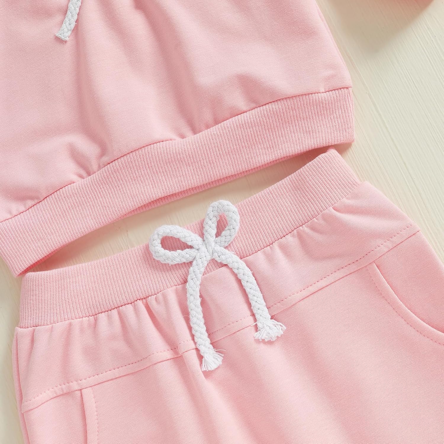 Infant Toddler Baby Girl Fall Outfit Bow Long Sleeve Crewneck Pullover Sweatshirt Top and Pants Set 2Pcs Clothes Set - Image 5