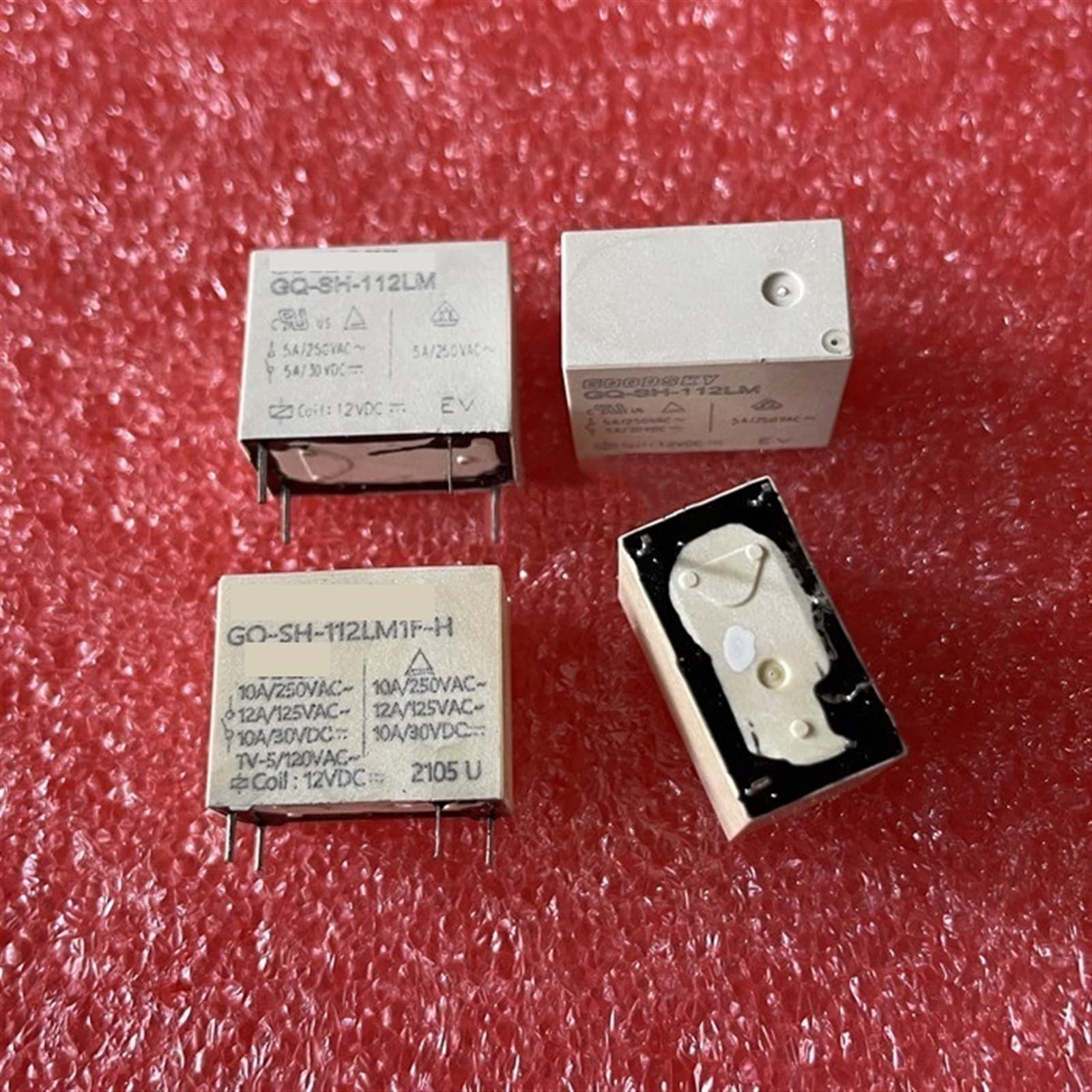 GJZIFGFWQ 10Pcs Relay RWH-SS-105DM 5VDC RWH-SS-112DM 12VDC RWH-SH-124DM 24VDC RWH SS 112DM 12V 5V 24V 4PIN 15A(RWH-SH-112DM 12VDC)