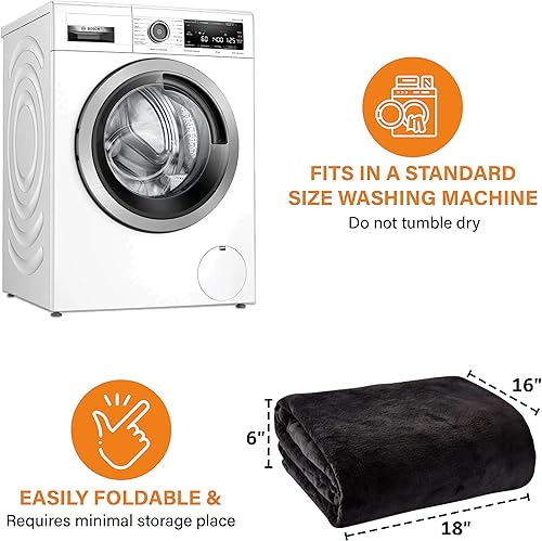 Miniatura 7 de Manta grande sin costuras de gran tamaño  10 x 10 pies (120 x 120 pulgadas) manta grande para familias  Manta gigante extra suave, ligera y de felpa