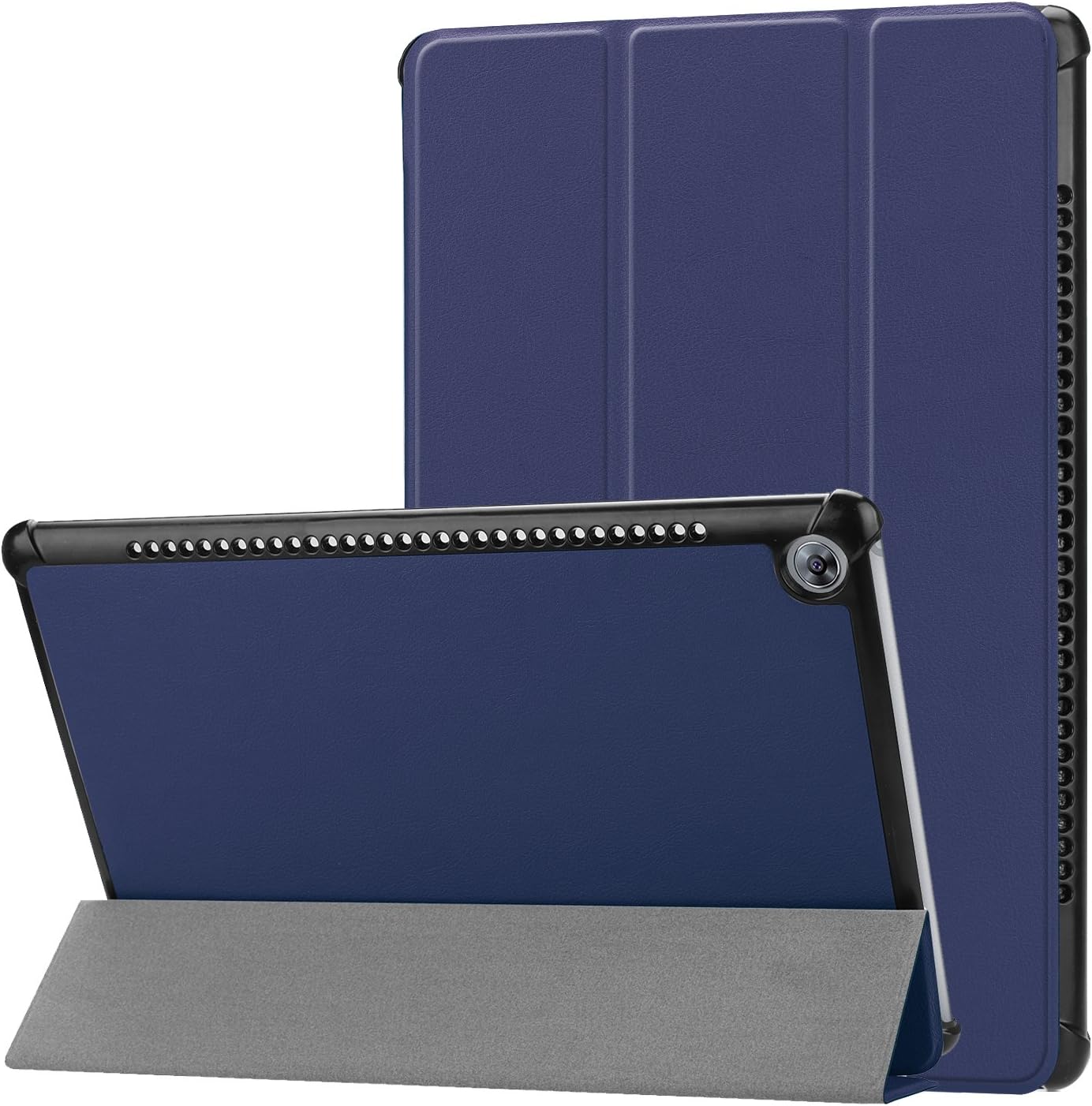 Case Compatible with Huawei Mediapad M5 10.8, Tri-Fold Smart-Shell Stand Case Cover with Auto Sleep/Wake for Huawei Mediapad M5 10.8 inch Tablet Navy