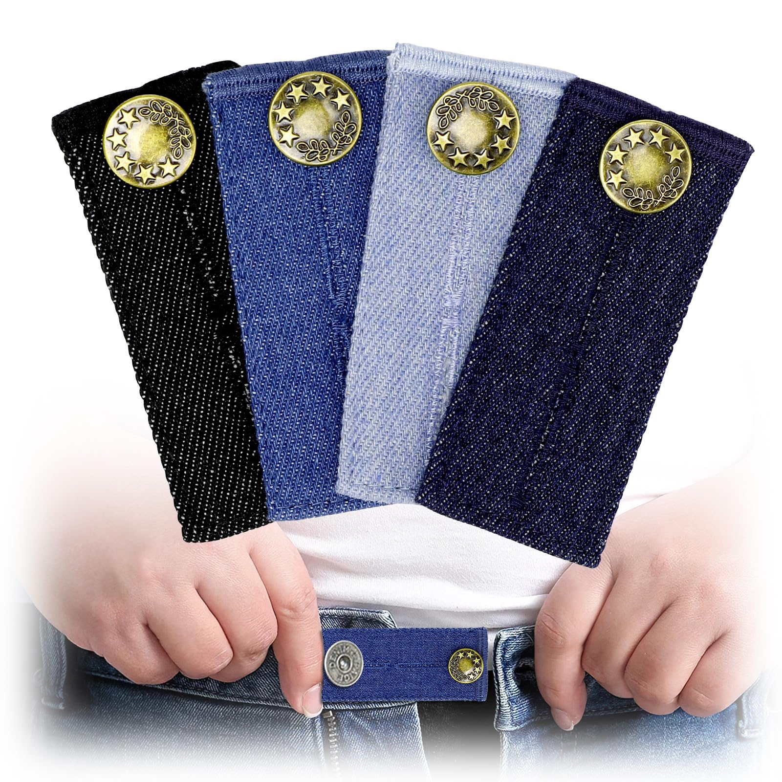 Elastico Per Allargare Pantaloni Pezzi Bottone Allarga Pantaloni