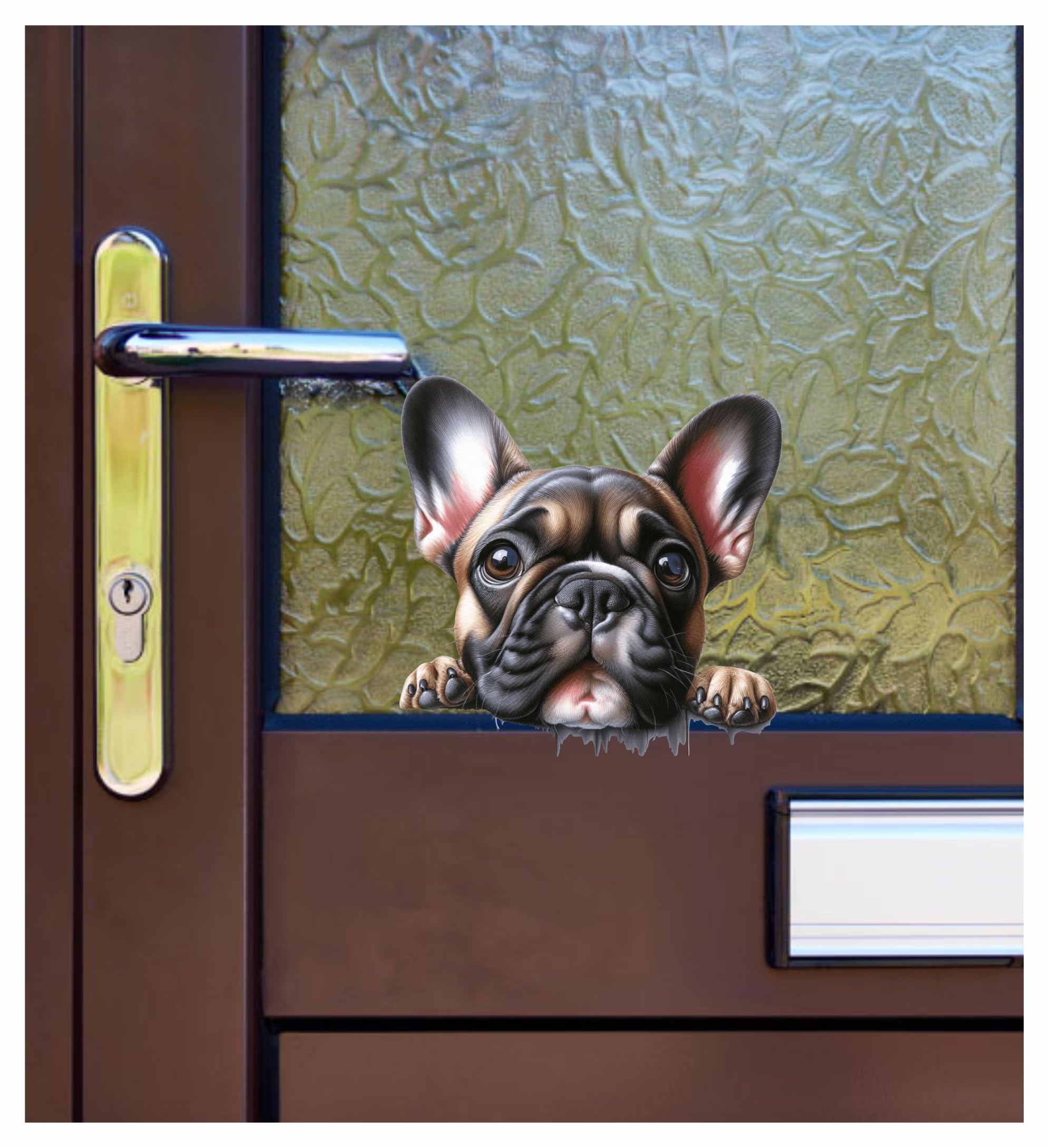 French Bulldog Dog Vinyl Decal Stickers x4, Cover up Marks, Hardwearing & Vibrant, Multi-purpouse Ideal for Door Phone case - Image 2