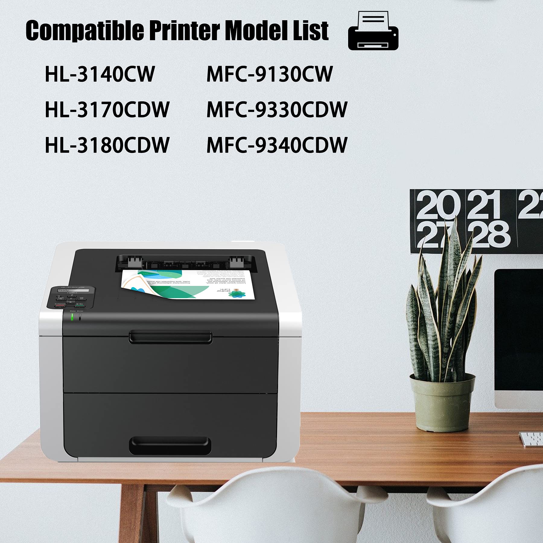 Bac Récupération Toner WT-220CL Compatible Brother - Pour Imprimantes Couleur DCP, HL, MFC Series