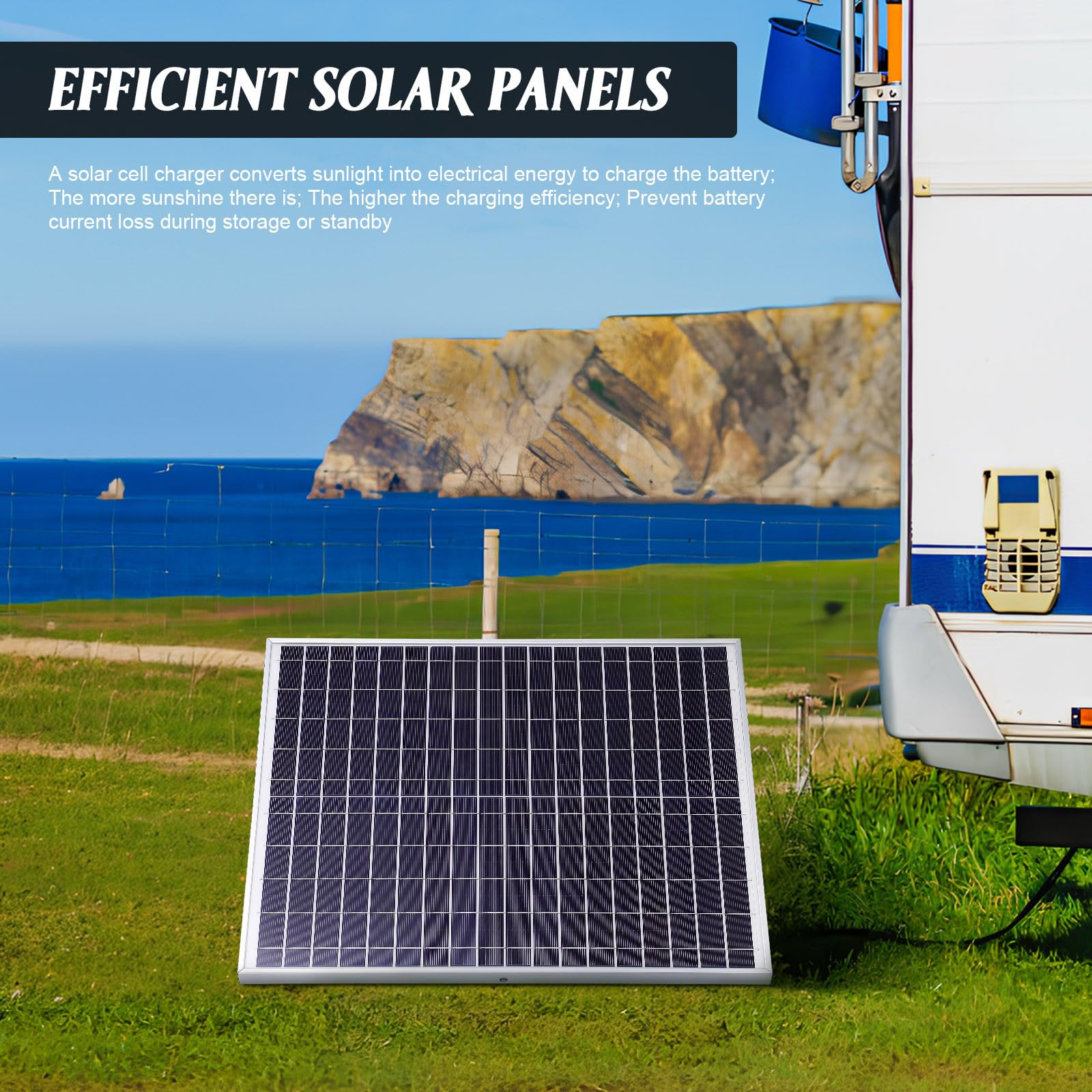 Pannello Solare Portatile 20w 18v Controller per Auto e Moto