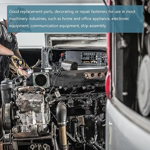 Miniatura 5 de DTGN Tornillos de máquina Phillips de latón M3x25mm (DXL), 60 unidades, buenos para la industria de maquinaria, tornillo de fijación de cabeza