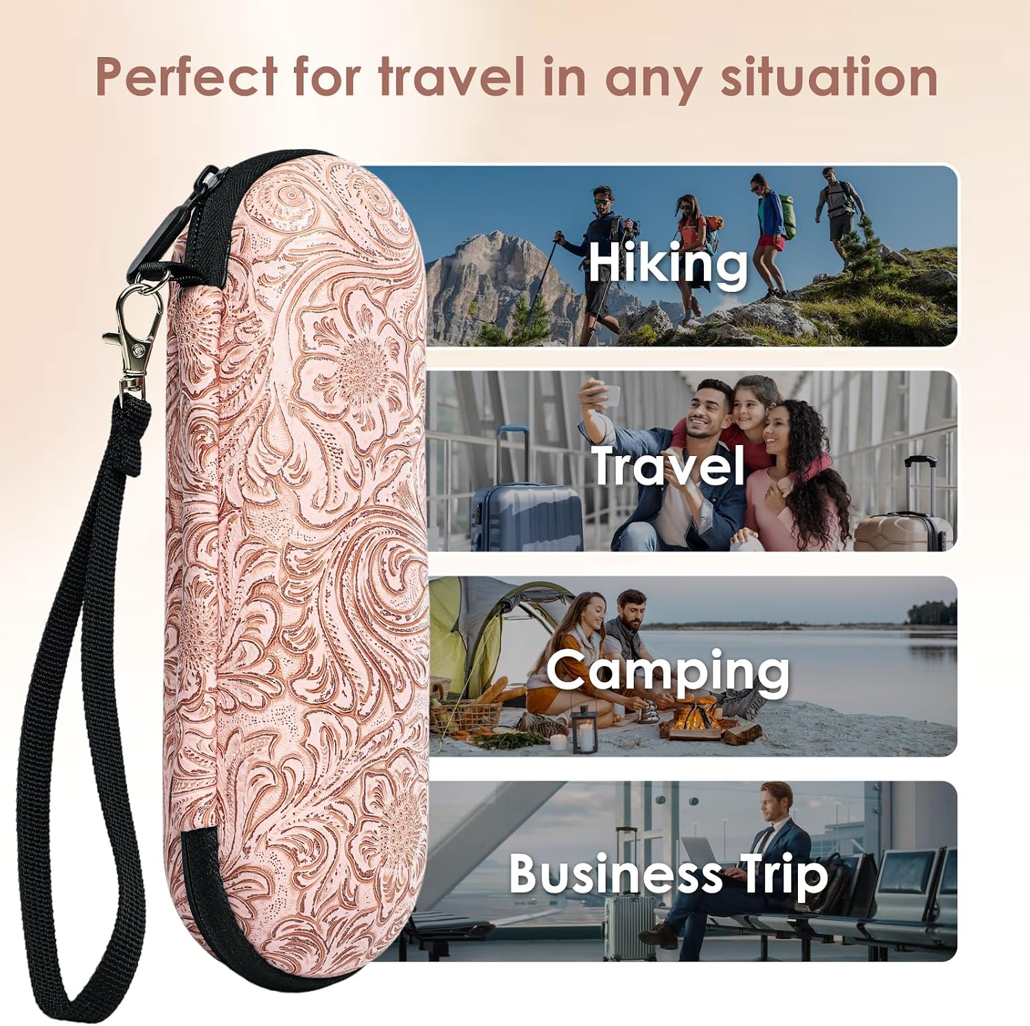 Electric Toothbrush Travel Case, compatible with Oral-B/Oral-B Pro 1000, 1500, 5000, 7000, 7500, 6000, 9600; Philips Sonicare 4100, 5100, 1100, 6100, 5300; Oral-B iO electric toothbrush