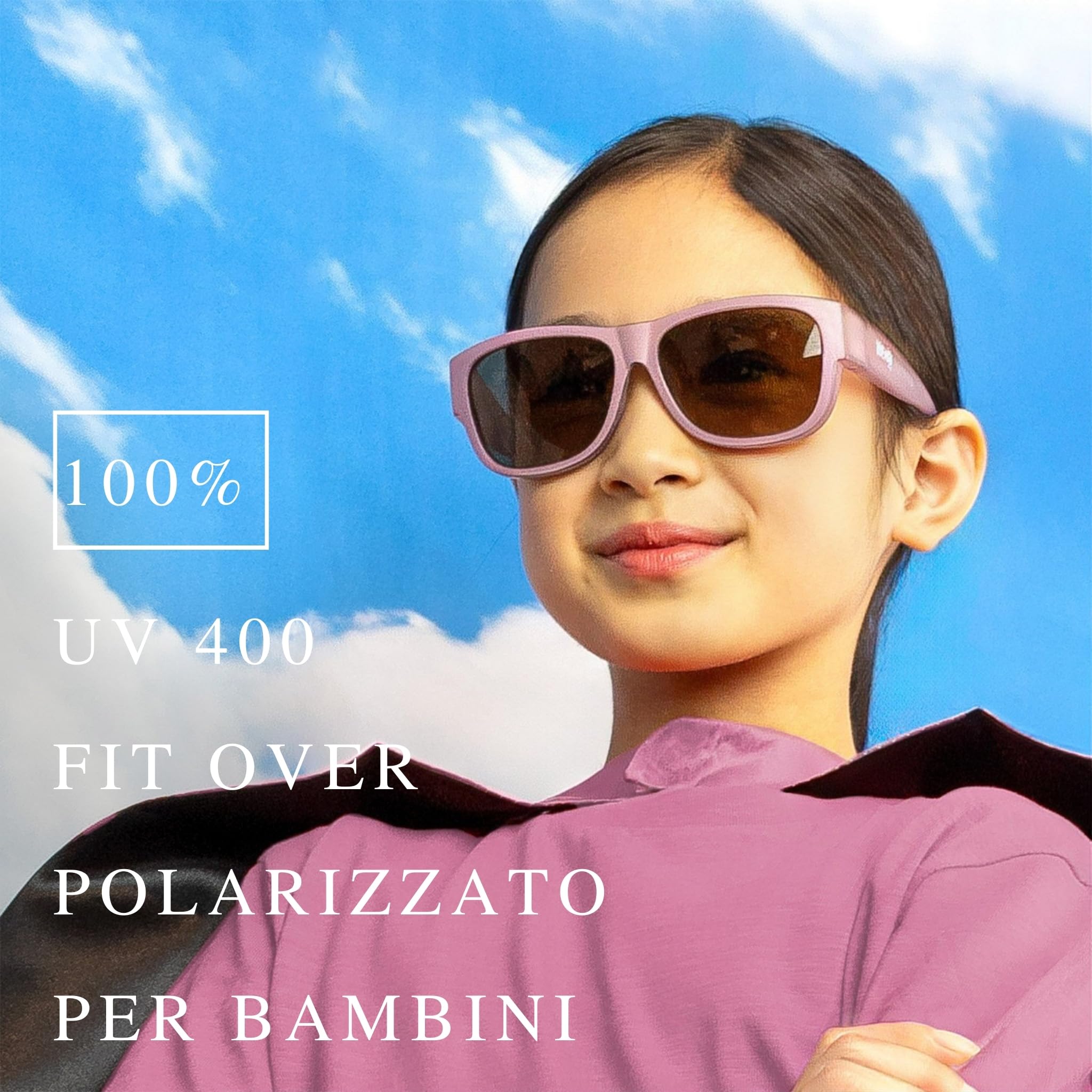 ActiveSol Occhiali da Sole Sovrapponibili Hero Eyes per Bambini, 5-10 anni, Polarizzati, UV400