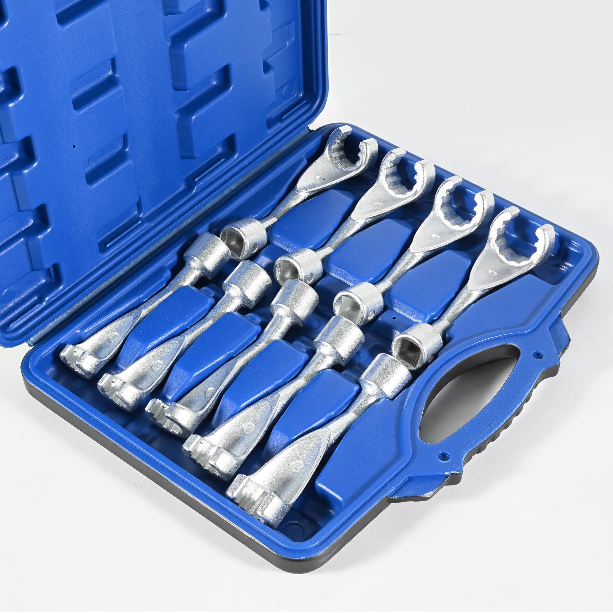 Snapklik.com : 9pcs Injector Fuel Line Wrench Set, 1/2” Dr 12 Point ...