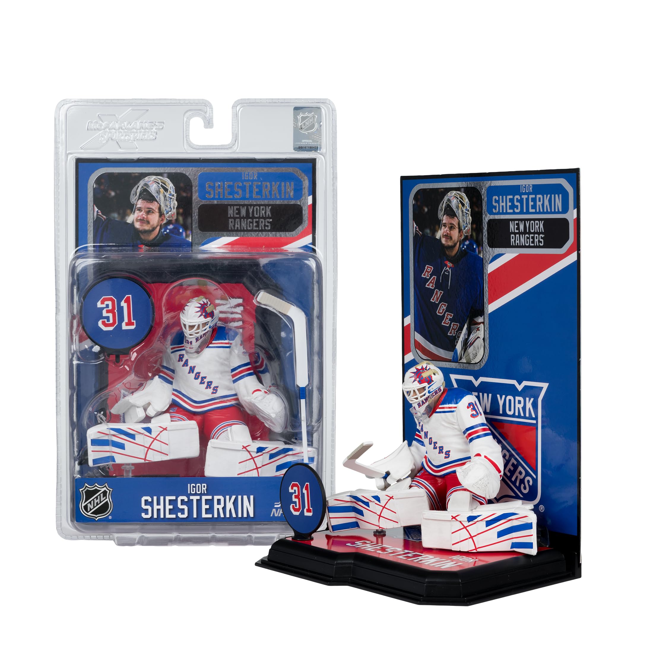 McFarlane Toys - Igor Shesterkin (New York Rangers) NHL 7 "Posed Figure McFarlane SportsPicks