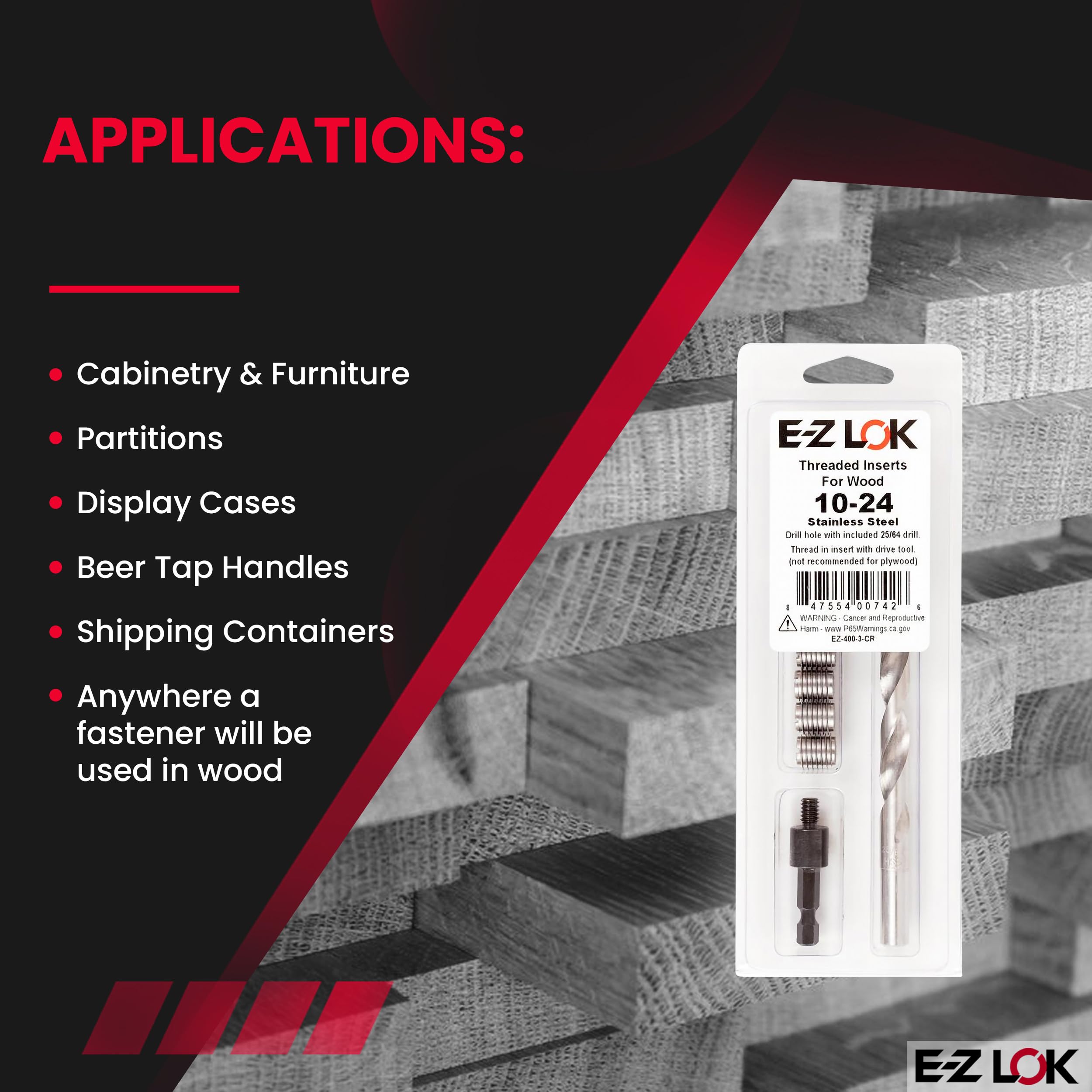 E-Z LOK Thread Repair Kit - Fix Damaged Threads -5 E-Z LOK Thread Repair Kit - Fix Damaged Threads -5