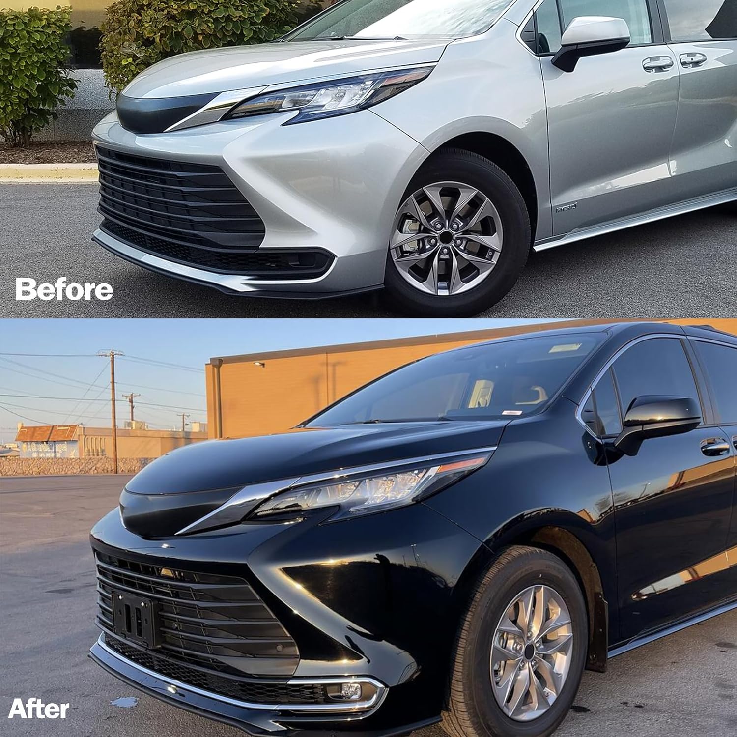 Front Bumper License Plate Frame Bracket Holder Fits for Toyota Sienna 2021 2022 2023 LE XLE Replace TO1068165, 7511108060