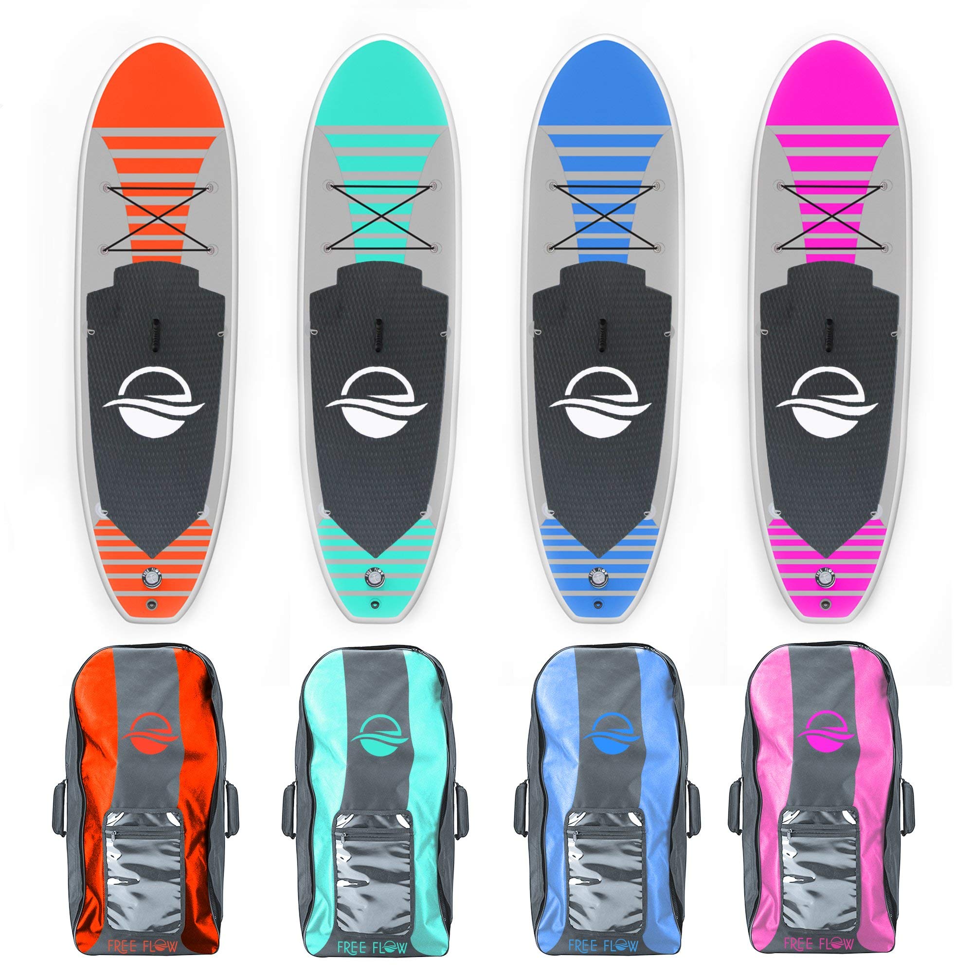 SereneLife Stand up Paddle Board Gonfiabile - Pagaia SUP Antiscivolo, Pompa, Cordino di Sicurezza e Accessori Giovani