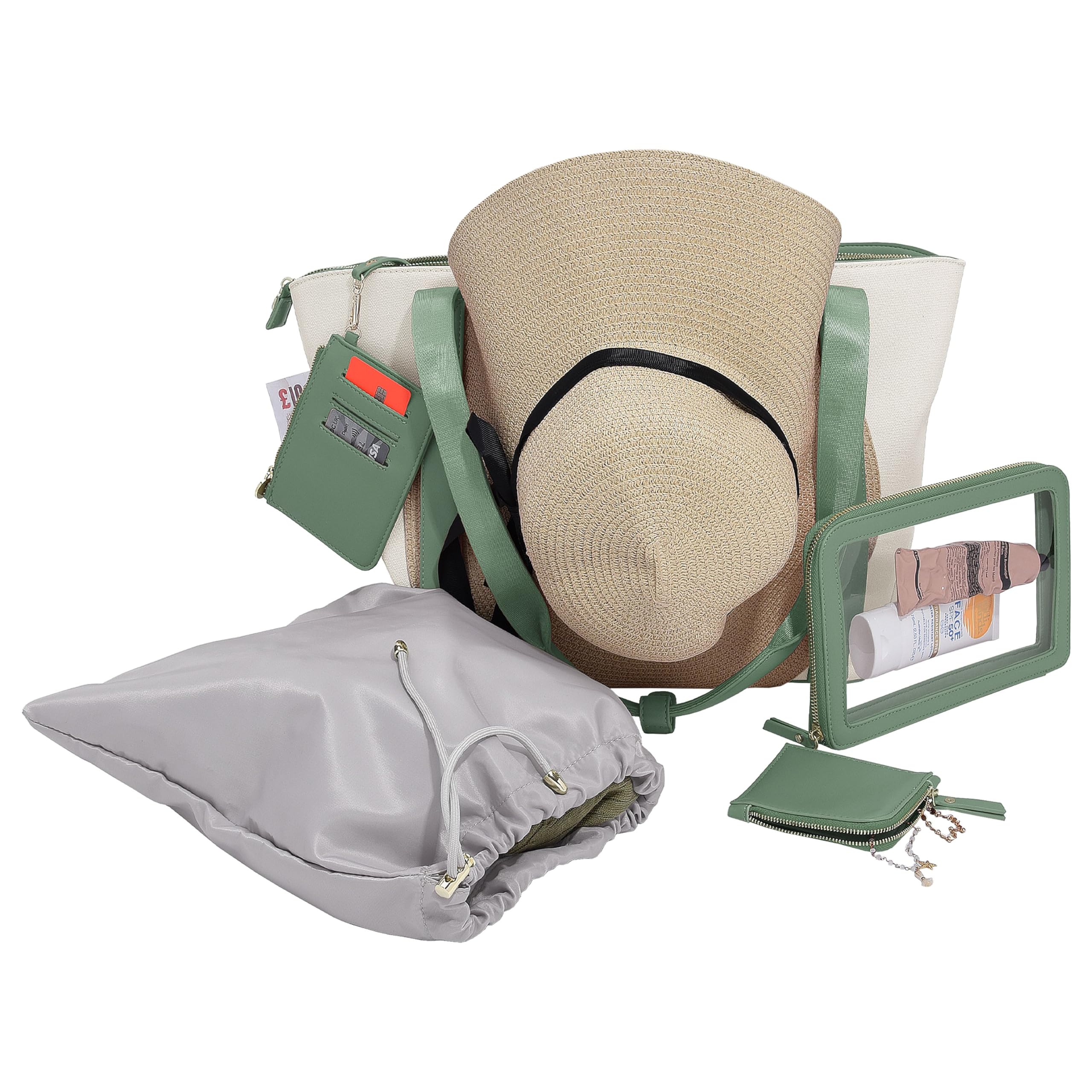 Stackers Seafoam Travel Tote Bag