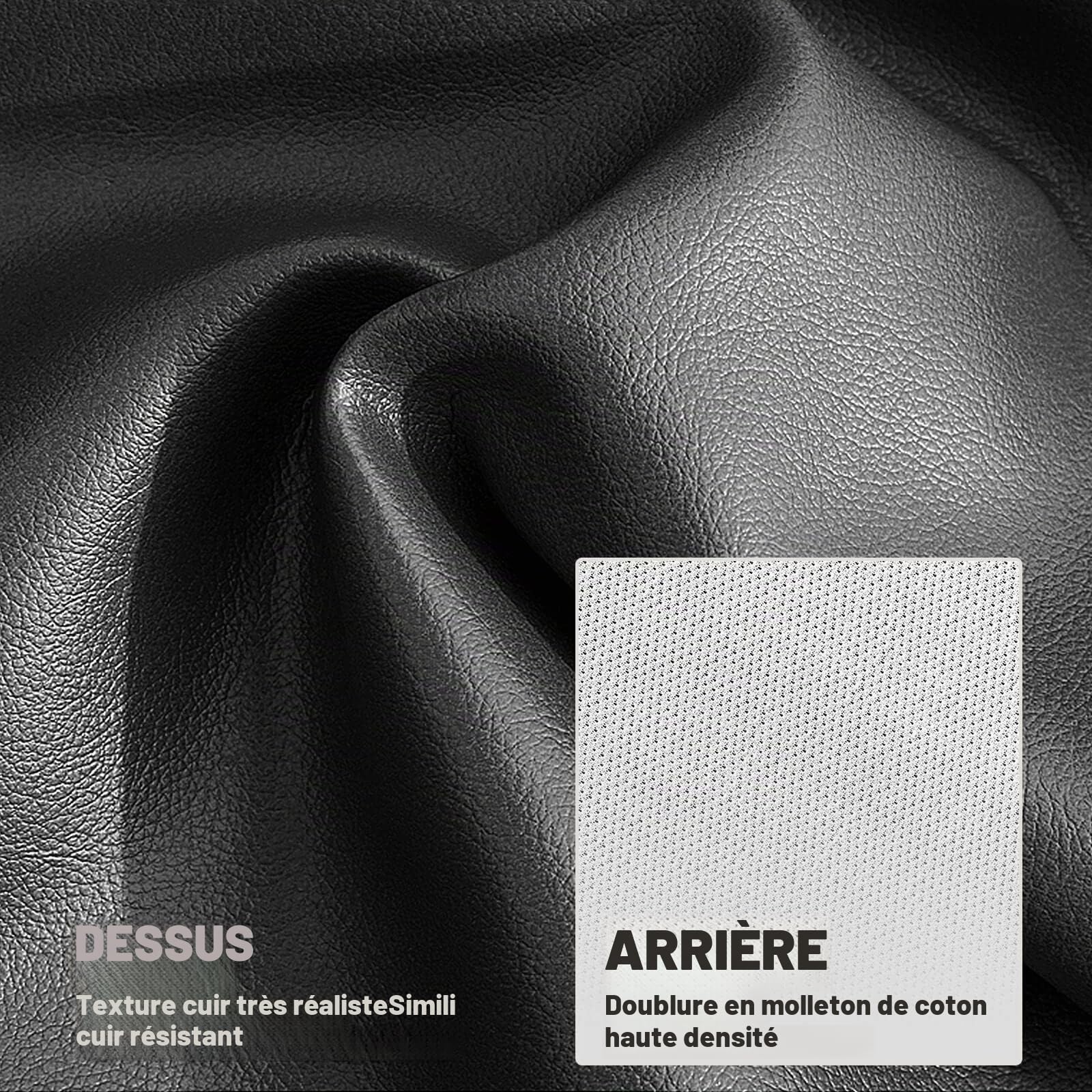 K-Musculo Nappe de Billard en Similicuir Robuste, imperméable et indéchirable pour Table de Billard, 2,2/2,4 m (Noir, 2,4 m)